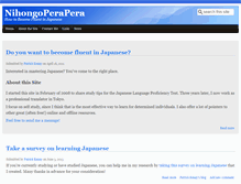 Tablet Screenshot of nihongoperapera.com